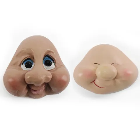 Christmas Gnome Face Resin Accessories Santa Claus Big Nose DIY Doll Making Parts For Xmas Decoration Resin Craft Supplies