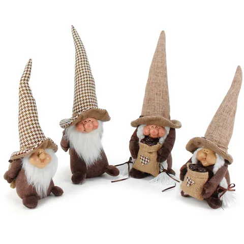 Kaffee Thema Harz Gesicht Gnom Puppe Mittelalterliche Kaffee Bar Deko Vintage Handgefertigte Plüsch Gnom Figur Für Home Küche Café