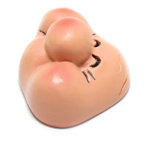 Resin Gnome Doll Face Accessory DIY Craft Elf Dwarf Chubby Face Parts Flesh Color Miniature For Doll Making Decor Ornament