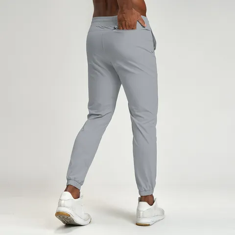 Men's Recycled Nylon Athletic Joggers Quick Dry Water Repellent Sports Sweatpants Breathable Outdoor Fitness Cuffed Training Pants