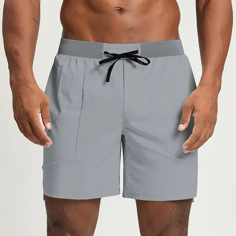 Men Recycled Nylon Athletic Shorts Quick Dry Water Repellent Breathable Fitness Running Tennis Bottom Gym Sports Shorts
