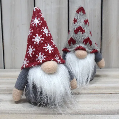 Christmas Faceless Gnome Dolls Rudolf Plush Gnome Ornaments Handmade Swedish Tomte Dwarf Decorations For Xmas Home Party Decor