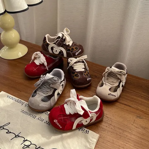Lauflernschuhe Kinder GAT Soft Sole Retro Sneakers Mädchen Jungen Frühling Herbst Casual Patchwork Schuhe