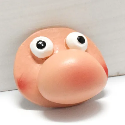 Cute Resin Big Nose Frog Eyes Elf Face Miniature Craft Western Style Gnome Face For DIY Garden Home Decor Ornament