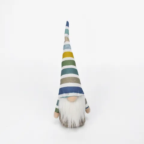 Easter Faceless Gnome Doll Striped Cap Scandinavian Tomte Ornament For Home Table Window Decoration Handmade Polyester Plush Easter Figurine Gift
