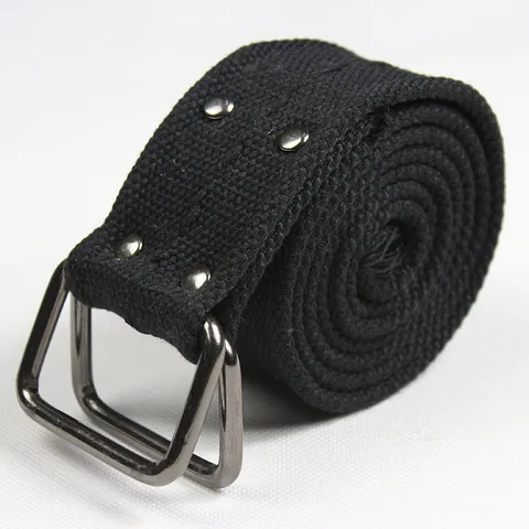 Wide Heavy Duty Canvas Military Belt Double D-Ring Buckle Woven Tactical Waist Strap for Men Women Casual Workwear Belt
