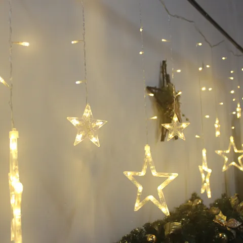 LED Christmas Decorative String Lights Wishing Ball Star Warm Multicolor Fairy Lights For Room Holiday Party Indoor Decor