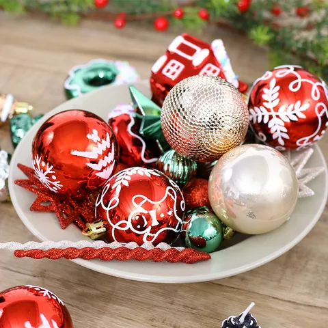Bolas de Navidad Pintadas Hombre de Jengibre Plástico Estrella Casa Adornos Colgantes Árbol Decoración Fiesta Hogar