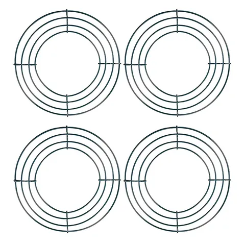 DIY Kranz Metallrahmen Grün Kreisförmiger Eisenring Für Weihnachten Florale Dekoration Hochzeit Party Home Wandbehang Dekor Bastelbedarf