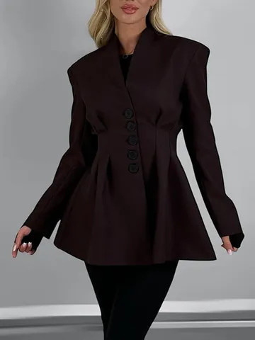 Women American Elegant Two Piece Blazer Skirt Set Slim Fit Waisted Top And Mini Bodycon Skirt Suit Office Lady Streetwear