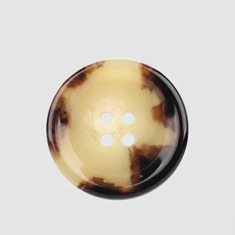 High-end Urea Resin Four-eye Round Buttons Vintage Marble Tortoiseshell Pattern For Overcoat Suit Blazer Workwear Sewing Accessories