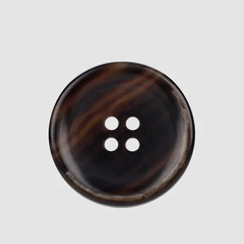 Urea Resin Four-Hole Round Buttons High-End Horn Texture Decorative Fasteners For Suits Coats Workwear Garment Accessories