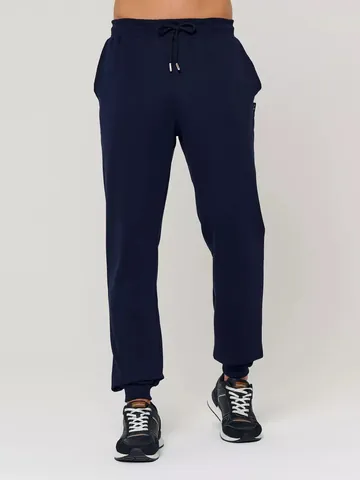 Men Cotton Casual Sweatpants Comfortable Breathable Drawstring Elastic Waist Joggers Ribbed Cuffs Sports Bottoms For Daily Wear