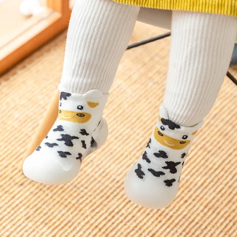 Cartoon Animal Baby Toddler Sock Shoes Non-Slip Soft Sole Indoor Floor Shoes for Boys Girls Spring Autumn
