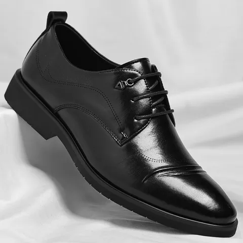 Scarpe Derby Uomo Business Vintage Formali in Cuio Rigenerato Scarpe Eleganti Brogue Traspiranti Resistenti All'usura per Ufficio Matrimonio Moda