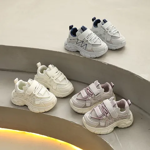 2026 Kids Sneakers Fashion Chunky Dad Shoes For Boys Girls Casual Breathable Mesh Outdoor Hiking Sport Shoes Hook And Loop