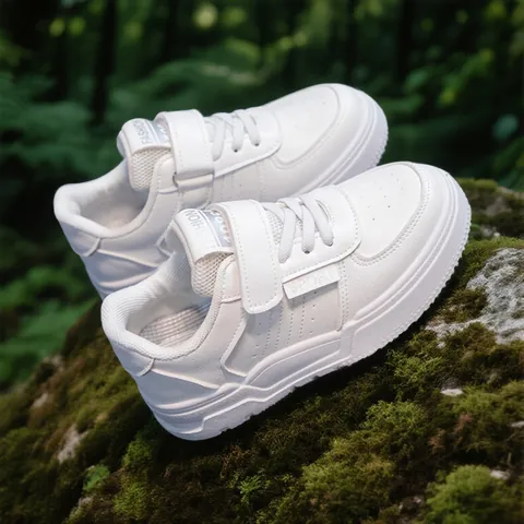 Παιδικά Μοντέρνα Λευκά Sneaker Αναπνεύσιμα Μαλακή Σόλα Casual Παπούτσια Για Αγόρια Κορίτσια Άνοιξη Φθινόπωρο Ελαφριά Παπούτσια Περιπάτου
