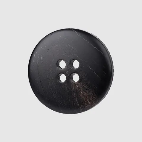 Botones de Cuerno de Búfalo de Agua Natural Botones Retro Redondos de Cuatro Agujeros Con Veta Espiral Para Abrigo Chaqueta Traje Accesorio de Costura