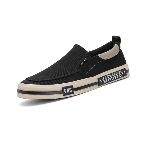 Herren Casual Slip-On Segeltuchschuhe Niedriger Schaft Atmungsaktiv Vulkanisiert Mode Sneakers Leicht Komfortabel Stoffschuhe