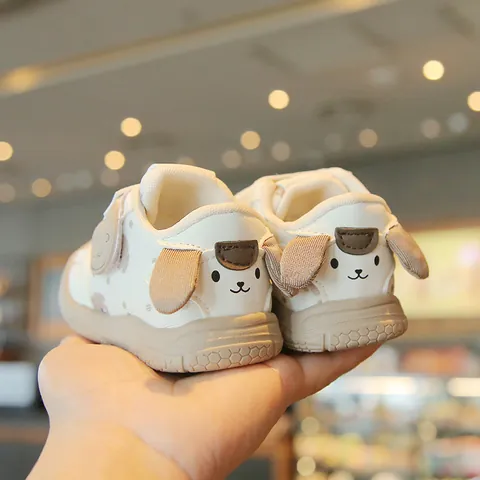 Baby Walking Shoes Breathable Mesh Soft Sole Anti Slip Cartoon Panda Pattern Sneakers For Toddler Boys Girls First Walkers