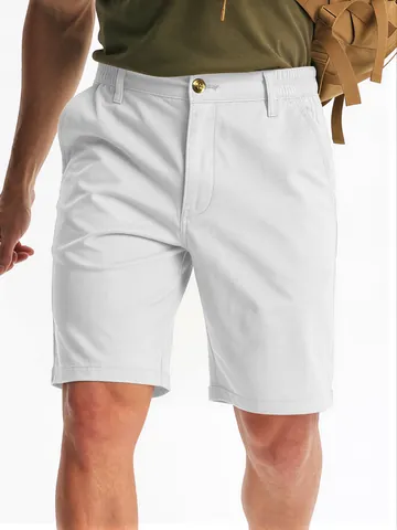 Men's Outdoor Cargo Shorts Loose Fit American Tactical Shorts For Golf Hiking Casual Solid Color Woven Quick Dry Bottom