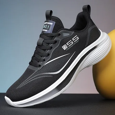 Zapatillas de Running Ultraligeras para Hombre Malla Transpirable Casual Deporte Caminar Primavera Suela Suave Antideslizante