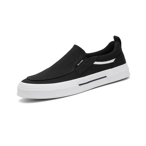 Herren Lässig Segeltuch Slipper Atmungsaktiv Bequem Low-Top Wandersneaker Leicht Vulkanisierte Sohle Fashion Lazy Loafers