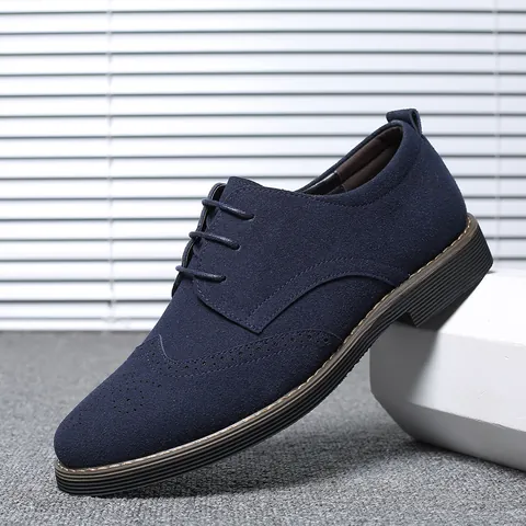 Ανδρικά Casual Παπούτσια Brogue Μεγάλο Μέγεθος Μικροΐνες Suede Με Κορδόνια Βρετανικό Στυλ Sneakers Ίσια Παπούτσια για Μεγάλα Μεγέθη