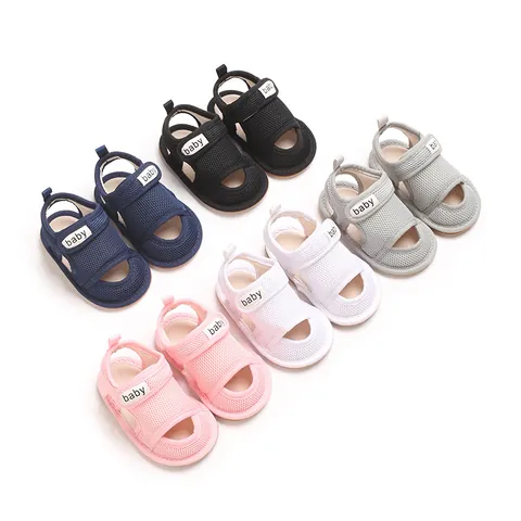 Baby Girls Walker Shoes Breathable Canvas Mesh Soft Sole Non-Slip Prewalker Princess Shoes Toddler Velcro Casual Sneakers