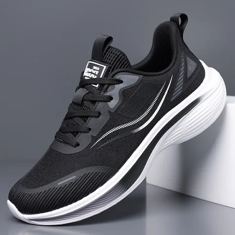 Scarpe da Corsa Uomo Estive Traspiranti in Rete Suola Morbida Sneakers Casual Leggere per Viaggio Camminata Sport Trend