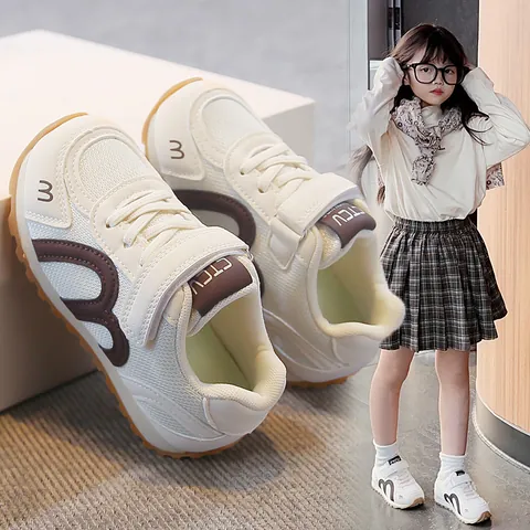 Sneakers in Mesh Traspirante per Bambini Ragazzi Ragazze Scarpe Sportive Retro Leggere Casual con Strappo Suola in Gomma Antiscivolo