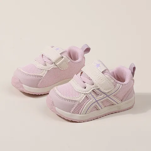 Toddler Boys Girls Casual Walking Shoes Breathable Mesh Synthetic Leather Patchwork Hook And Loop Sport Sneakers Baby First Walkers