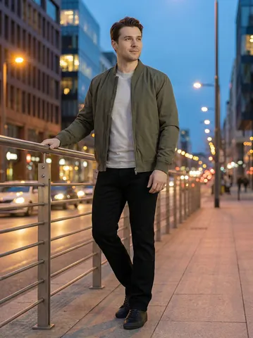 Vaqueros de Mezcla de Algodón Casual para Hombre Corte Recto Ajustado Elásticos Lavados Pantalones Largos Ligeros de Verano para Diario