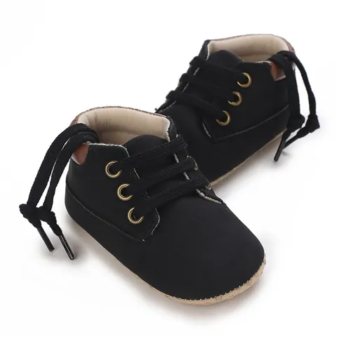 Baby Boys Pre-walker Shoes Soft Sole Infant Toddler First Walkers PU Leather Non-slip Sneakers Spring Autumn Casual Footwear