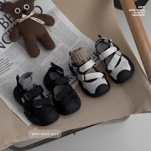 Παιδικά Διάτρητα Καλοκαιρινά Σανδάλια για Αγόρια Κορίτσια Προστασία Δακτύλων Παπούτσια Θαλάσσης Αντιολισθητικά Μαλακή Σόλα Casual