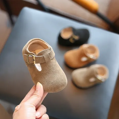 Chaussures à Boucle pour Tout-petits Semelle Souple Sandales Mary Jane Décontractées pour Filles Garçons Printemps Automne Chaussures de Marche