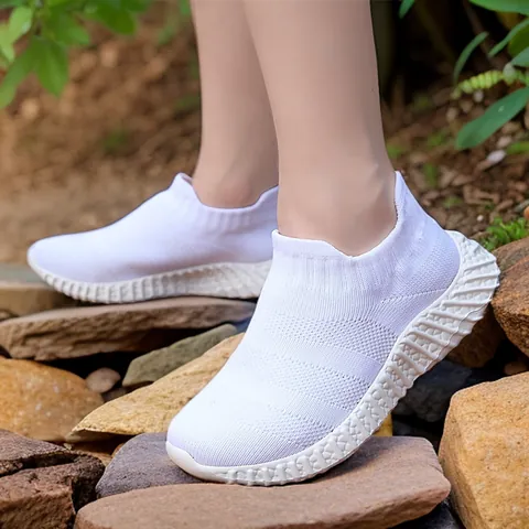 Kids Fly-knit Sock Sneakers Breathable Mesh Casual Sports Shoes For Boys Girls Lightweight Non-slip Round Toe Youth Walking Shoes