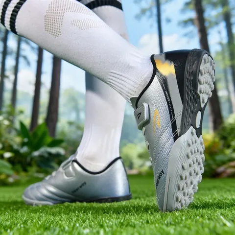Fußballschuhe Für Jungen Mädchen Erwachsene Kunstleder TF Turf Training Fußballstiefel Rutschfeste Sport-Sneaker Für Kunstrasen