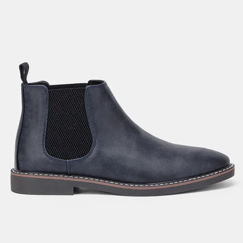 Stivali Chelsea da Uomo Bruniti Stile Britannico Moda Media Altezza Scarpe Stringate Business Casual Stivaletti per Uomo