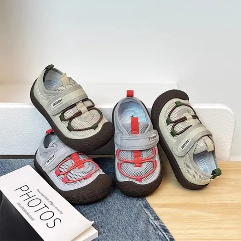 Baskets en Toile et Maille Respirante pour Enfants Unisexe Chaussures à Semelle Souple pour Tout-Petits Chaussures de Sport Décontractées