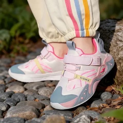 Kids Waterproof Synthetic Leather Sports Shoes Soft Sole Running Sneakers For Boys Girls Hook And Loop Trendy Casual Childrens Athletic Footwear