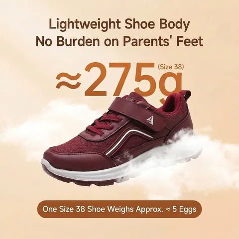 Unisex Breathable Mesh Walking Shoes Lightweight Non-Slip Comfortable Sneakers Velcro Elderly Leisure Sports Shoes