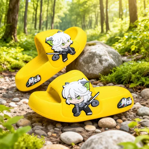 Children's Summer Slippers 2025 New Anti-Slip Cartoon Anime EVA Slides For Boys Girls Indoor Home Casual Sandals