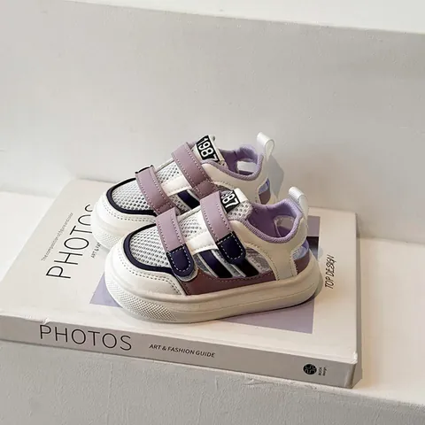 Sandali Sportivi per Bambini Traspiranti in Mesh con Punta Chiusa Scarpe Estive per Neonati Ragazzi Ragazze Sneaker Casual con Strappo