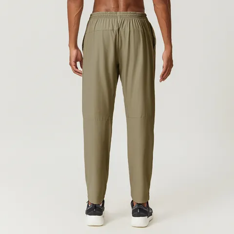 Men's Outdoor Quick-Dry Hiking Pants Lightweight Windproof Polyester Elastic Waist Casual Athletic Sweatpants For Camping