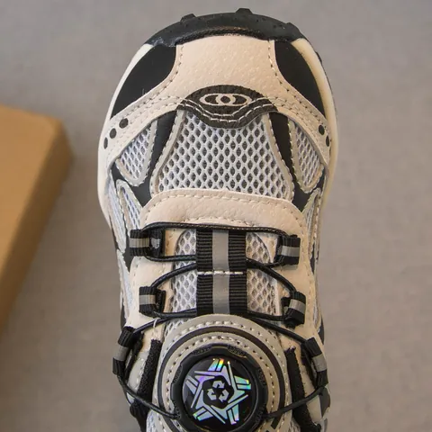 Chaussures de Sport Filles Baskets en Maille Respirante Avec Fermeture à Molette Légères Enfants Course à Pied