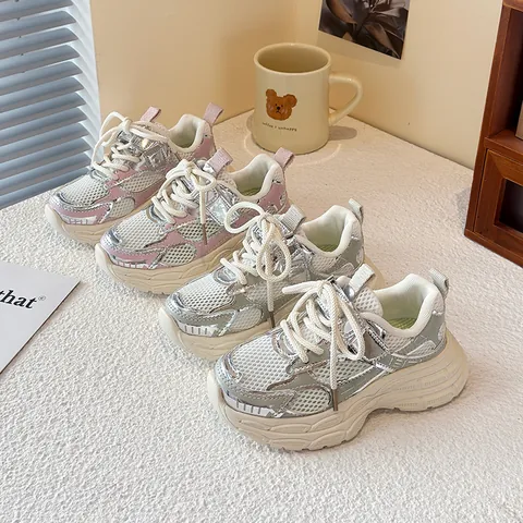 2026 Frühjahr Herbst Kinder Atmungsaktive Mesh Laufschuhe Jungen Mädchen Leichte Dad Sneaker Rutschfeste Sportschuhe