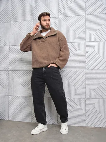 Men's Casual Straight Leg Jeans Cotton Denim Washed Pants Contrast Stitching Fashion Streetwear Daily Wear Denim Jeans for Men