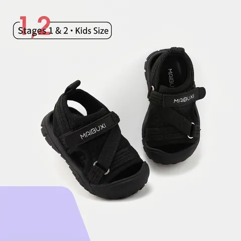 Summer Breathable Mesh Baby Pre-walker Shoes Anti-collision Soft Sole Toddler Sandals For Infants Boys Girls Sneakers