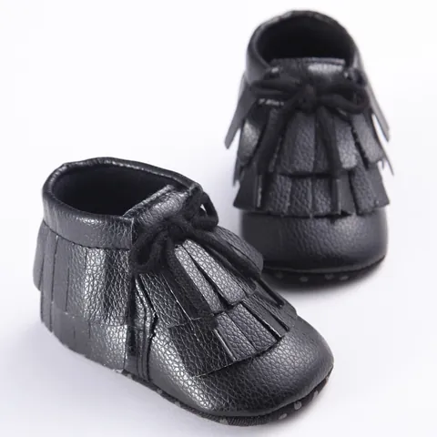 Infant Baby Soft Sole Moccasins Fringed Tassel Pre-Walker Shoes With Bow Knot For Toddler Boys Girls Casual Non-Slip Shoes